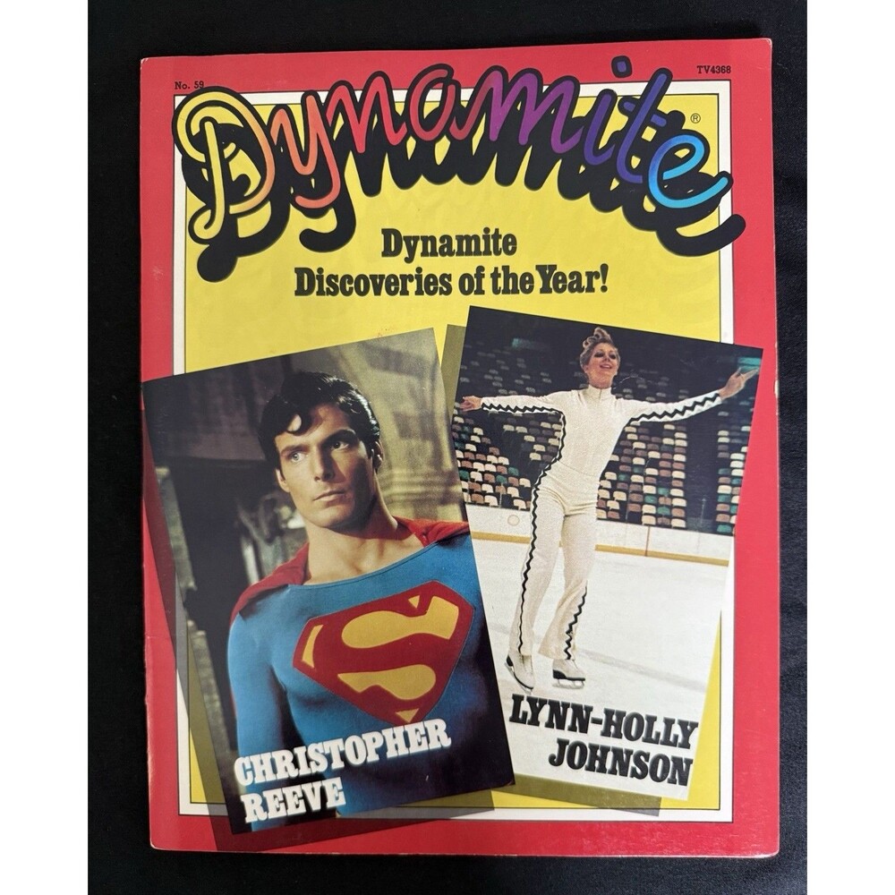 Dynamite Mag Superman/Lynn-Holly Johnson With Poster/BB Cards Great Condition